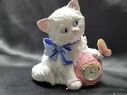 Purr-fect Time Cat & Ball of Yarn Quartz Clock by Maggie Murphy A1915