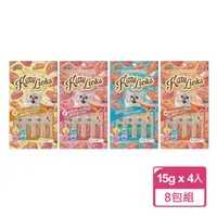 在飛比找momo購物網優惠-【Kitty Licks】甜甜貓 鮭魚肉泥條15gx4條/包