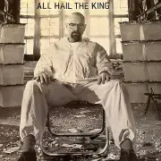 BREAKING BAD poster--ALL HAIL THE KING--walter white bryan cranston--36X24--NEW