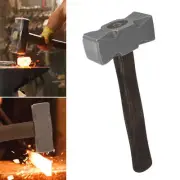 2.2LB Forging Square Hammer For Farrier Bladesmithing Blacksmith Anvil Knife