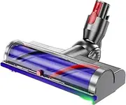 Electric Direct Brush Head，Compatible for Dyson， V7 V8 V10 V11 V15，Hardwood Floor Attachment Bristle Roller Brush Vacuum Cleaner Parts