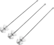 Colaxi Lots 3 Stainless Steel Squid Hook Hooks Hard Baits Umbrella Hook Deep Sea