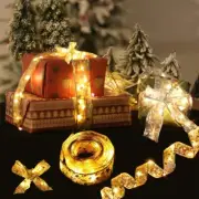 Ribbon Fairy Light Christmas Decoration Tree Ornaments String Lights