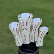 Golf Club Driver Fairway Wood Iron Putter Head Cover Honma Classic Flower White