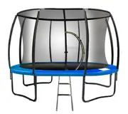 Kahuna 16ft Trampoline Free Ladder Spring Mat Net Safety Pad Cover Round Enclosure Blue