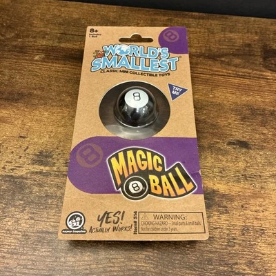 World's Smallest Classic Mini Magic 8 Ball New Factory Sealed 2024 Mattel