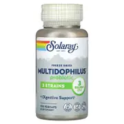 Solaray, Freeze Dried Multidophilus Probiotic, 3 Billion CFU, 100 VegCaps