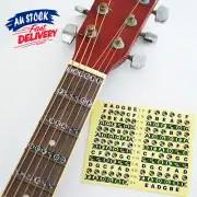 Guitar Fretboard Note Lables Learn Fingerboard Neck Decals Map Fret Sticker