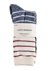 LUCKY BRAND LADIES BOOT SOCK 6 PAIRS SIZE 5-10 FREE SHIPPING