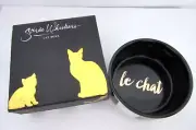 ROSANNA SOIREE Le Chat CAT WHISKERS PORCELAIN BOWL ~ Black White Gold ~ NIB