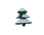 Embroidery patch sew badge iron on glue transfer fir tree snow christmas