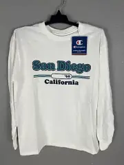 CHAMPION Kids T Shirt Size YM 7-8 ( San Diego CA. ) White NWT