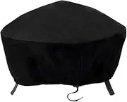 ValueHall Fire Pit Cover Waterproof 600D Outdoor Bowl Table Cover Round Fire Pit Cover Patio Protective Cover V7084B (40 inch)