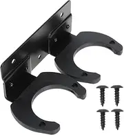UPKOCH 1 Set Wall Mounted Microphone Stand Multifunctional Mic Holder with Dual Slots Space Saving Design for Conference Rooms Ktv Church Home Use