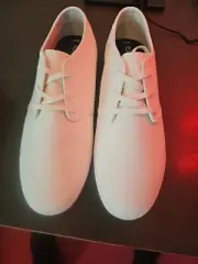 TOMS shoes mens size 12, Lace-up Canvas Shoes, Gum Rubber Soles White