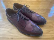 New Allen Edmonds MacNeil Long Wing Tip Mens Dress Shoes - Oxblood - 11.5E