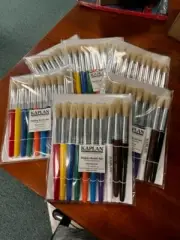 6 Kaplan Stubby Brush Set 10ct Assorted Color PAC5183-3733