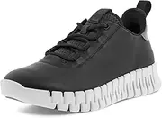 [ECCO] Women's Gruuv Elastic Lace Leather Sneaker