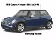MINI COOPER / COOPER S / CONVERTIBLE 2002 to 2006 WORKSHOP MANUAL - PDF File