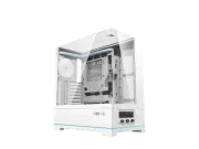 darkFlash DY450 White Steel / Tempered Glass ATX White chassis ,0.8mm SPCC Case