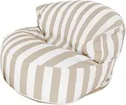 Floating Bean Bag for Pool- Bean Bag Cover with Inner Liner Without Filling -Home Outdoor Pool Side Waterproof Beanbag Pouf Saon - Reusable Bean Bag for Swimming(Light Khaki)
