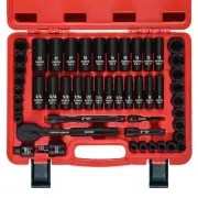 3/8 Drive Impact Socket Set Piece Standard SAE (5/ to 3/4 inch Metric (8-mm 6 Po