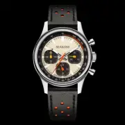 Men's 40mm 1963 Pilot Chronograph Watch, Luminous Sapphire & Silicone Strap