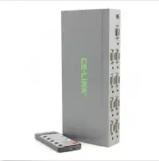New 4x4 VGA Matrix Video Switch Splitter with Audio with / IR Remote HD 1080P Y