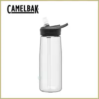 在飛比找PChome24h購物優惠-CamelBak 750ml eddy+多水吸管水瓶 晶透白