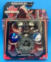 BAKUGAN Starter Pack Special Attack Nillious Titanium Dragonoid & Trox NEW
