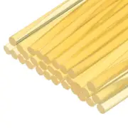 30pcs Mini Hot Glue Gun Sticks 8" x 0.27"for Glue Gun, Yellow