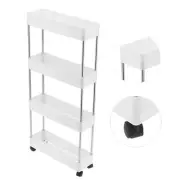 Kitchen Condiment Shelf Movable Bathroom Storage Rack For Home Office Bathroo