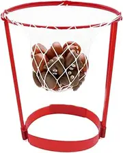2 Sets Throw Poo Toy Kit with Basketball Headband Hoop - 20PC Assorted Outdoor Family Party Games for Kids, Birthday Activities & Parent-Child Bonding (11.8x9.4x9.4in)
