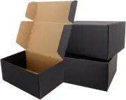 Shipping Boxes,7"x5"x2"Black Corrugated Cardboard Boxes, Which is Anti-Impact...