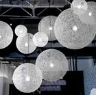Hemp Round Ball Modern Pendant Lamp Random Ceiling Light Chandelier Fixture
