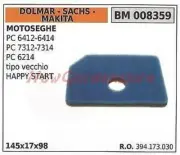 Air Filter Dolmar for Chainsaw PC 6412 6414 7312 7314 6214 008359
