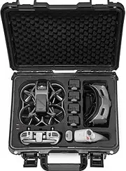 Lekufee Waterproof Hard Case Compatible with DJI Avata Explorer Combo(DJI Goggles Integra)/DJI Avata Pro(DJI Goggles 2)/DJI Avata Fly Smart Combo (DJI FPV Goggles V2) and More Accessories(Case Only)