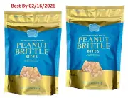 2-PACK Edward Marc Peanut Brittle Bites 16 oz each bag