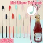 Mini Silicone Telescopic Spatula Multipurpose Double-Headed Cream Cake Scraper