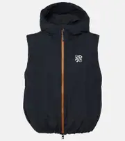 [Loewe] Loewe x On logo technical puffer vest UK 8 black