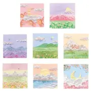 Beautiful Landscape Memo Pads Adhesive Note Pads for School Pupil Teacher Gift