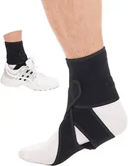 AFO Foot Drop Brace, Improve Walking Gait, Effective Relieve Pain, Adjustable Foot Orthosis Brace Support for Sleep, Plantar Fasciitis, Drop Foot Braces For Walking with Shoes (Black, Left)
