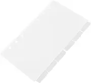 WEKADRIN Loose Leaf Binder Cover Acrylic Notebook Cover Page Holders DIY Journal Planner Small Notepad Shell Multi-use