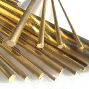 Brass SOLID Round Bar Rod 9.53mm, 7.94mm 6.35mm 4.76mm 3.2mm x 300MM Rivets Pins