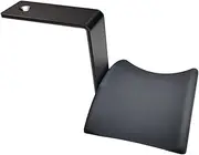FIXOSHEE Metal Headset Rack Hooks Headphone Holder for Monitors Desks Hanger for Gaming Home Use Strong Adhesive Screw Mount Black