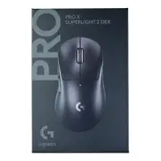Logitech G PRO X Superlight 2 DEX Lightspeed Wireless Gaming Mouse - Black (910-007359)