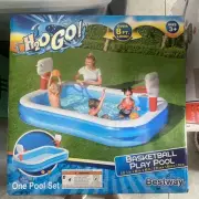 H2OGO! 1054122USX21 99'' x 66'' Inflatable Rectangle Kiddie Pool