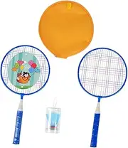 LeeQinersw Children's Badminton Racket Set with Carrying Case and Shuttlecocks for Outdoor Play