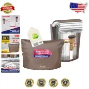Winter Pipe Freeze Protection Cover - Insulated Backflow Cover 36'' W x 24'' H