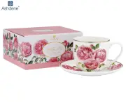 Ashdene Heritage Rose Tea Cup & Saucer Set